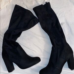 Black Knee Boots